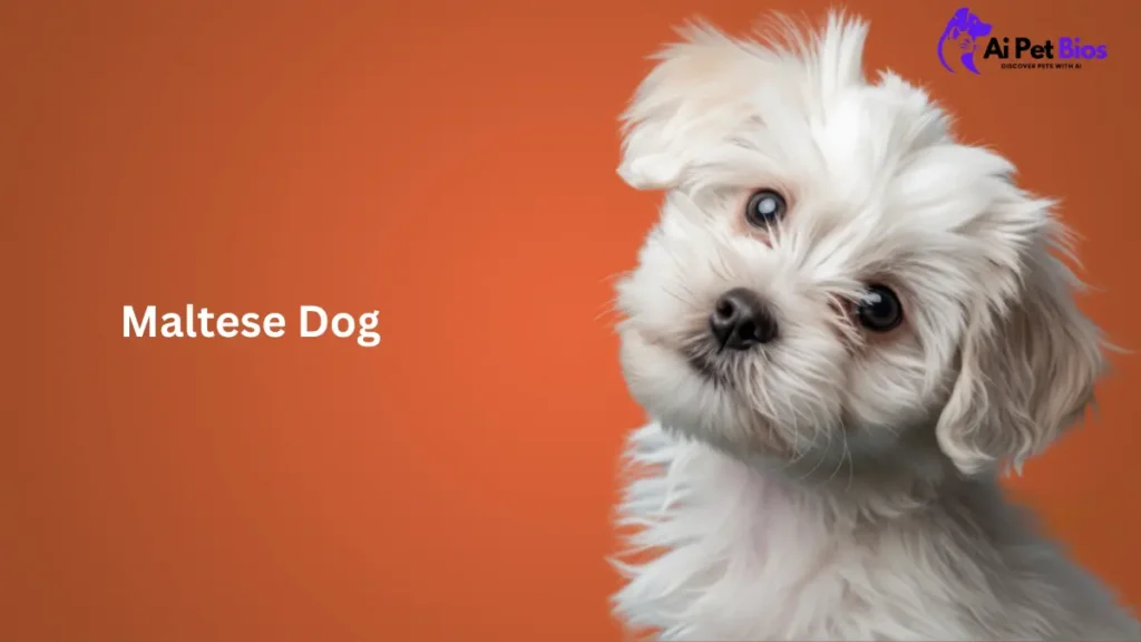 Maltese dog breed profile photo featuring a white puppy with fluffy hair, perfect for pet care guides and breed information.